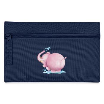 Rosa Elefant - Federtasche - Navy - Vorne