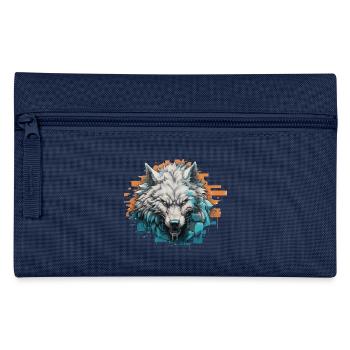 Geist des Nordens - Graffiti-Stil - Federtasche - Navy - Vorne