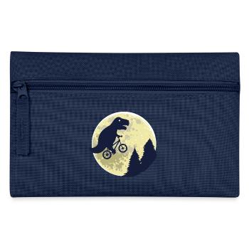 Dinosaurier Mond lustig T-Rex Geschenk Geburt - Federtasche - Navy - Vorne