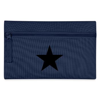 Schwarzer Stern - Black star - Federtasche - Navy - Vorne