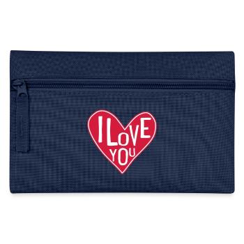 I love you - Pencil Case - navy - Front