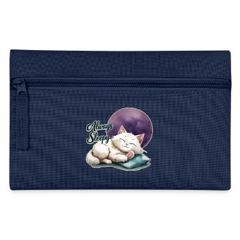 Cute Cat is always sleepy 1 - Federtasche - Navy - Vorne