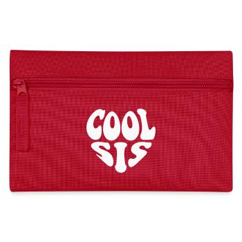 Logo Cool Sis Heart - Couleur personnalisable - Trousse - rouge - Devant