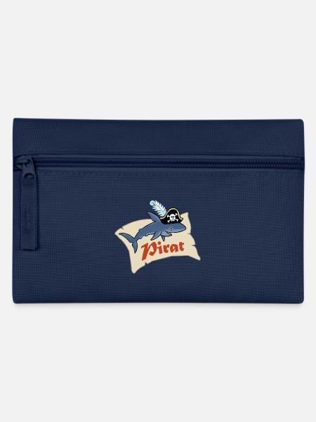 Pirat - Hai Kapitän - Federtasche - Navy
