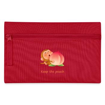 Monkey Keep the peach - Trousse - rouge - Devant