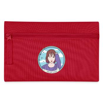 enjoy life - enjoy life - Pencil Case - red - Front