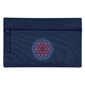 Flower of life red-blue - Pencil Case - navy - Front