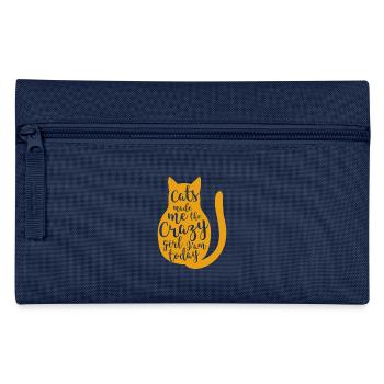 Les chats m’ont fait cadeau animal de compagnie - Trousse - marine - Devant