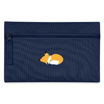 Schlafende Fox - Federtasche - Navy - Vorne