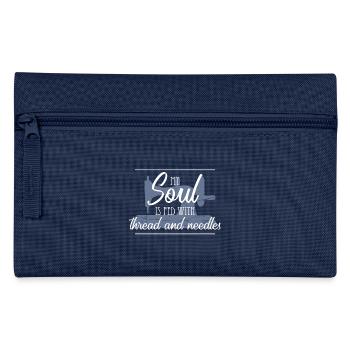 Machine à coudre couture tailleur fait main cadeau - Trousse - marine - Devant