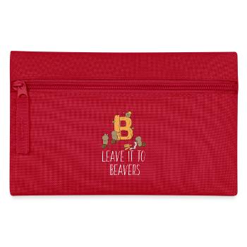 Beaver Dam - Engineer - Gift - Pencil Case - red - Front