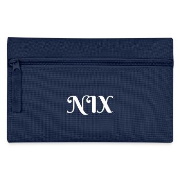 NIX mit Schnörkeln - Federtasche - Navy - Vorne
