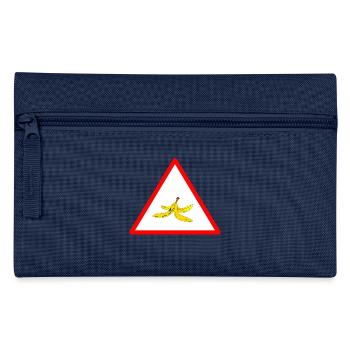 Attention banana peel - Pencil Case - navy - Front