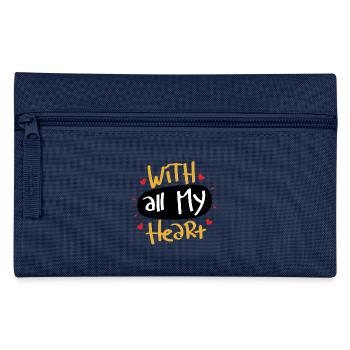 De tout mon coeur - Trousse - marine - Devant