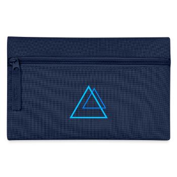 Force pyramids in blue - Pencil Case - navy - Front
