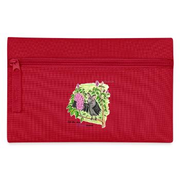 Souris lilas - Trousse - rouge - Devant