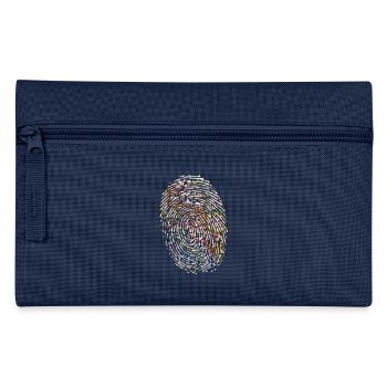 Fingerprint map - Pencil Case - navy - Front
