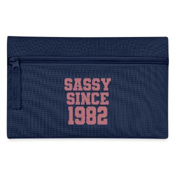 Sassy Since 1982 Funny 40th Birthday Men & Women - Pencil Case - navy - Front