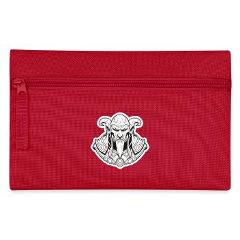 Dark Wizard Crest Fantasy RPG Shirt - Pencil Case - red - Front