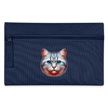 Cat - Pencil Case - navy - Front
