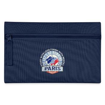 Auf geht's zum Paris-Marathon - Federtasche - Navy - Vorne
