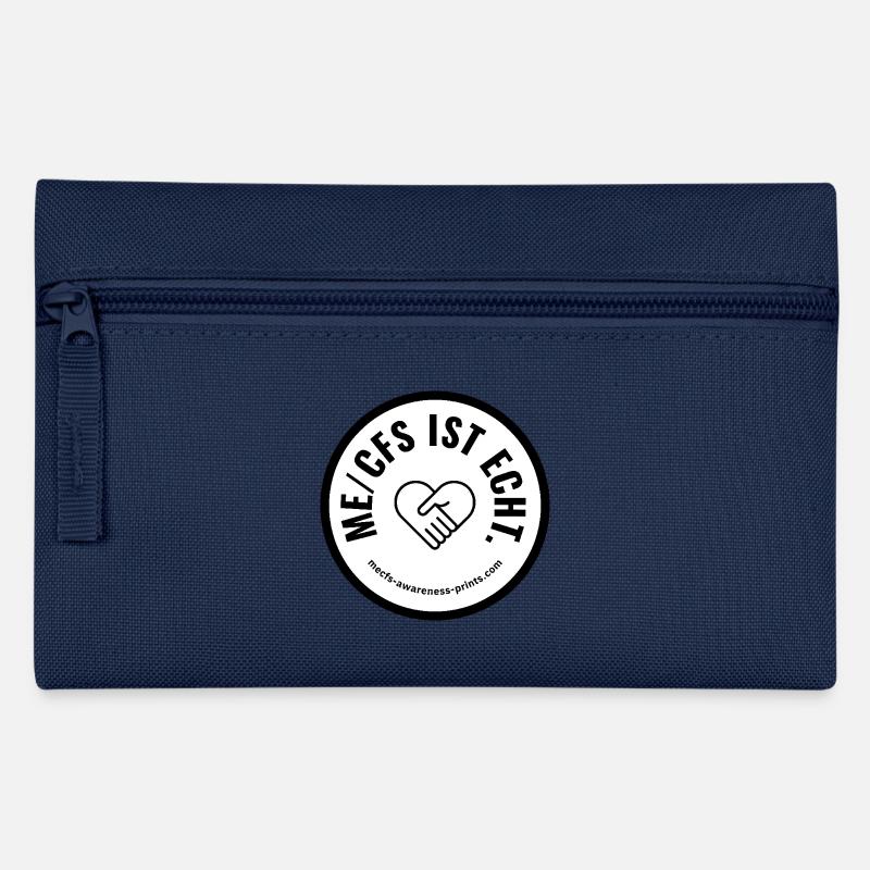 ME/CFS IS REAL 🤍 rond - blanc - Trousse - marine