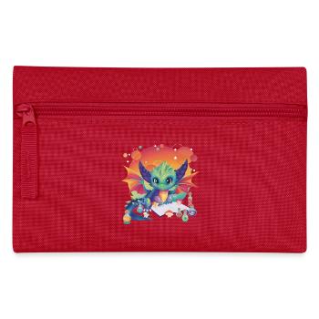 Baby Dragon Cute Kawaii Colorful Magic Potions - Pencil Case - red - Front