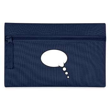 Thought Bubble Design - Pencil Case - navy - Front