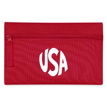 Logo des États-Unis en majuscules - Trousse - rouge - Devant
