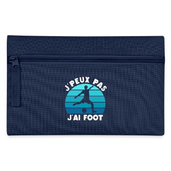 J'peux pas j'ai foot football cadeau fan de foot - Trousse - marine - Devant