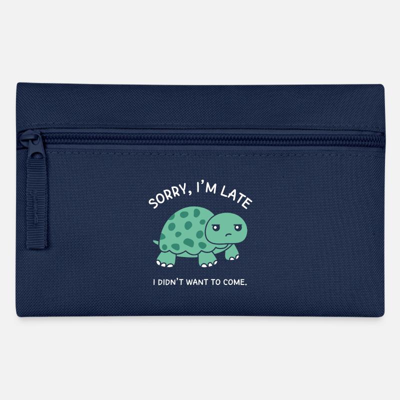 Sorry, ich bin spät dran, ich wollte nicht kommen - Federtasche - Navy