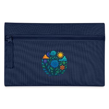 Florales Mandala – Sonne, Mond & Natur - Federtasche - Navy - Vorne