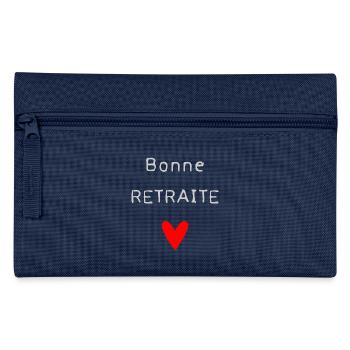 - RUHESTAND. GUTER RUHESTAND. FROHER RUHESTAND - Federtasche - Navy - Vorne