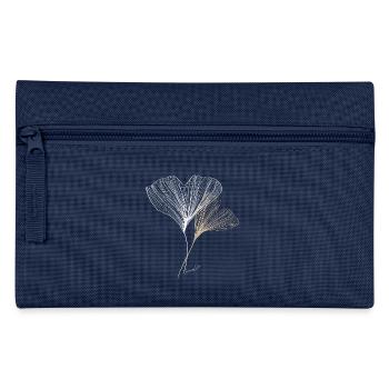 Lineart Ginkgo Leaves - Pencil Case - navy - Front