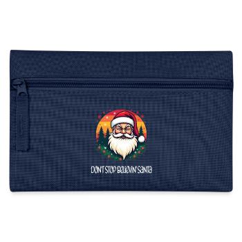 Don't stop believin Santa retro Santa Claus - Pencil Case - navy - Front