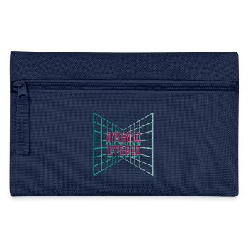 Atomic Utopia - Digital Tile Grid - Pencil Case - navy - Front