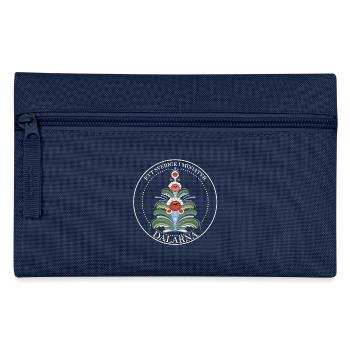 Kurdish Dalian white text - Pencil Case - navy - Front