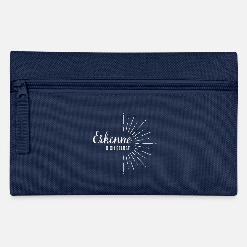 Erkenne dich selbst - Federtasche - Navy