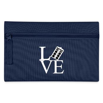 Love black - Pencil Case - navy - Front