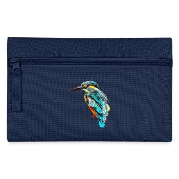 gxp ice bird kingfisher vector art - Pencil Case - navy - Front