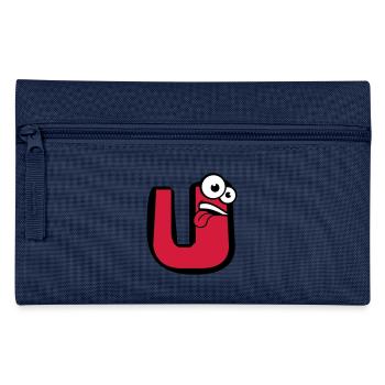 U lettre nom écrire bande dessin animé visage l - Trousse - marine - Devant