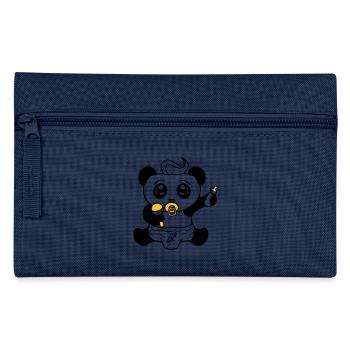 child baby rattle pacifier diaper little boy s - Pencil Case - navy - Front