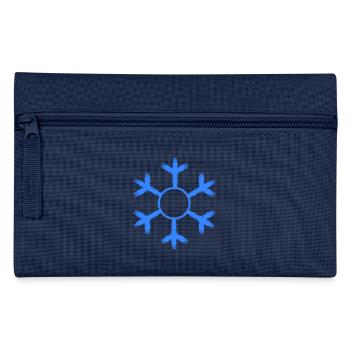 Snowflake winter cold cold - Pencil Case - navy - Front