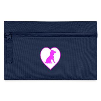dog - Pencil Case - navy - Front