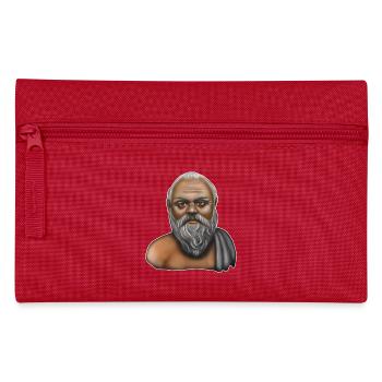 Sokrates Griechischer Philosoph - Federtasche - Rot - Vorne