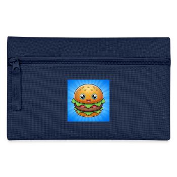 Burger sunset- Hamburger /Cheeseburger Gifts - Pencil Case - navy - Front