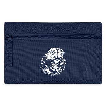 Chesapeake Bay Retriever Portrait Hunde Wilsigns - Federtasche - Navy - Vorne