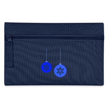 Boules de Noël star frost - Trousse - marine - Devant