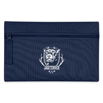 Hunting Terrier Rough-haired Hunting Dog Dog Wilsigns - Pencil Case - navy - Front