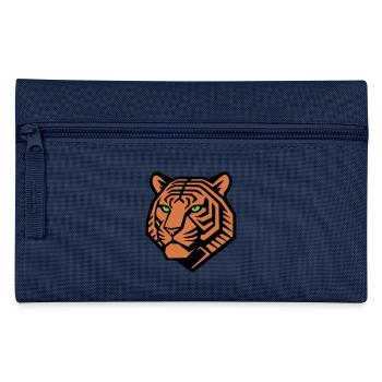 Tigre géométrique - Conception vectorielle - Trousse - marine - Devant